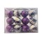 Set Esferas Navideñas x12 Violeta