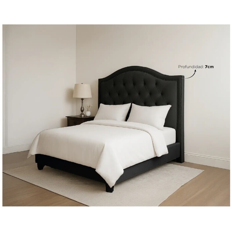 Respaldo Curvo De Sommier Ltc De Madera Forrado En Suede Respaldo Curvo De Sommier Ltc De Madera Forrado En Suede