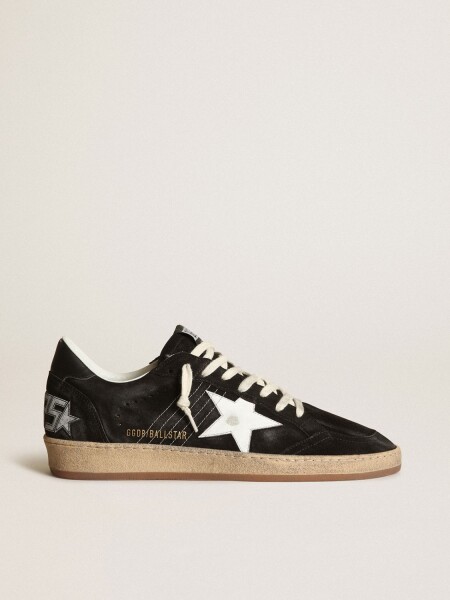 Golden Goose-Championes de gamuza, Ballstar Negro