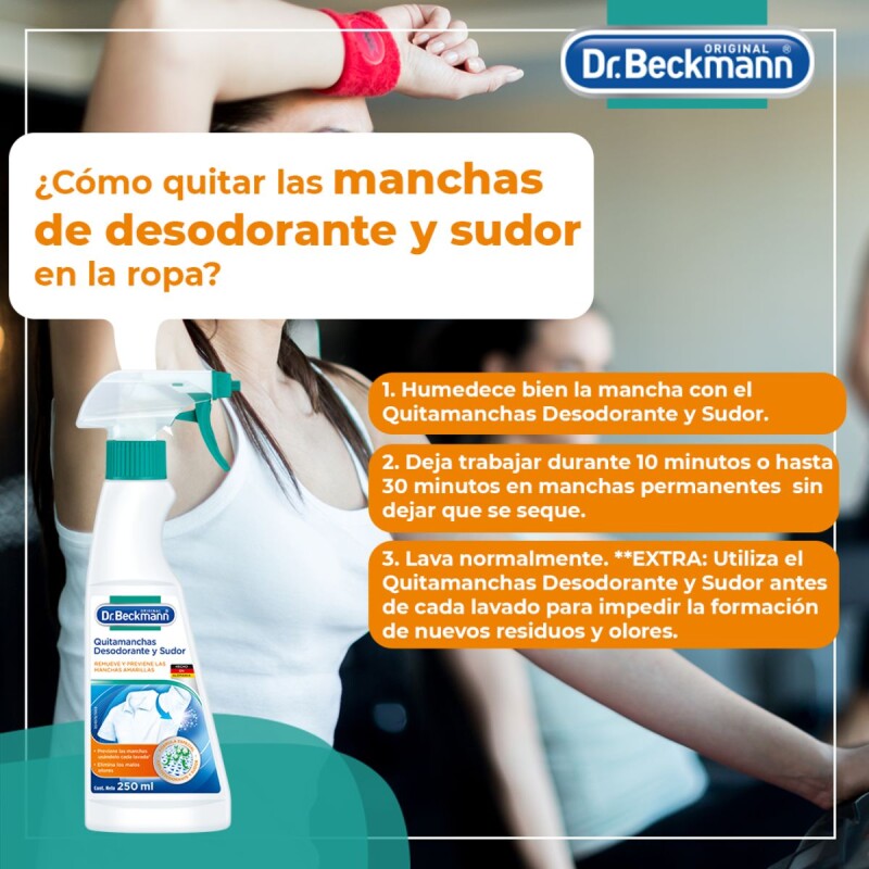 Comprar Quitamanchas Dr Beckmann Desodorante Y Sudor 250ml