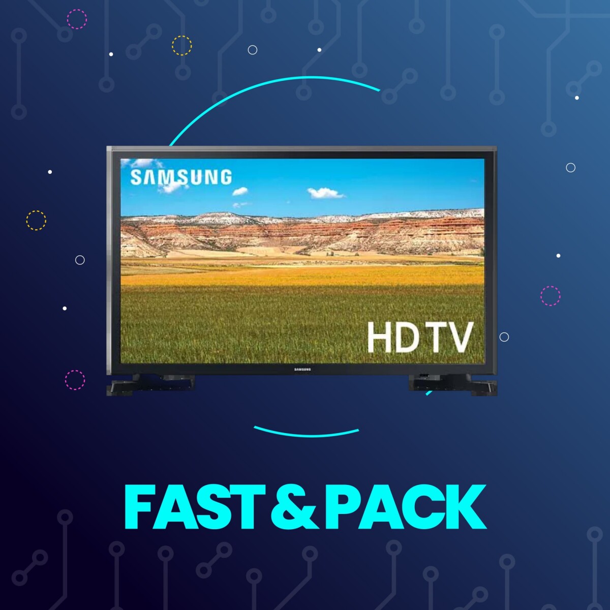 Fast&Pack Smart TV Samsung 32" UN32T4310 + Instalación 