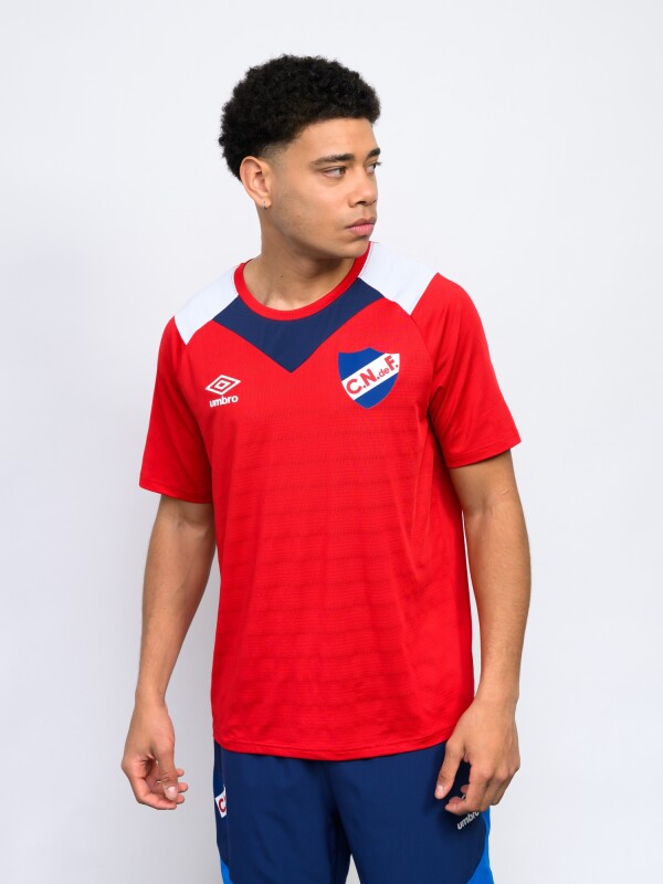 REMERA ORYN Nacional Hombre Rojo, Azul Marino, Blanco