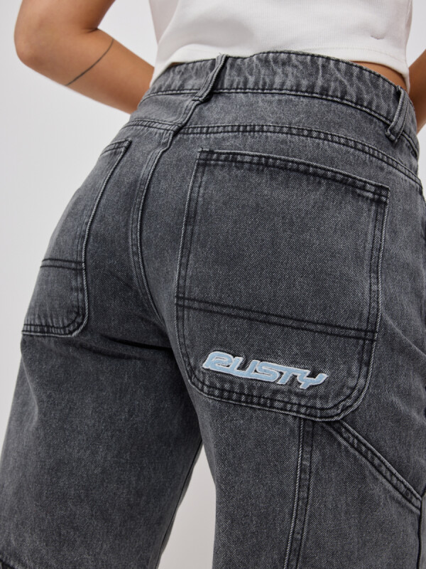 SHORT JEAN MIRELA RUSTY Negro