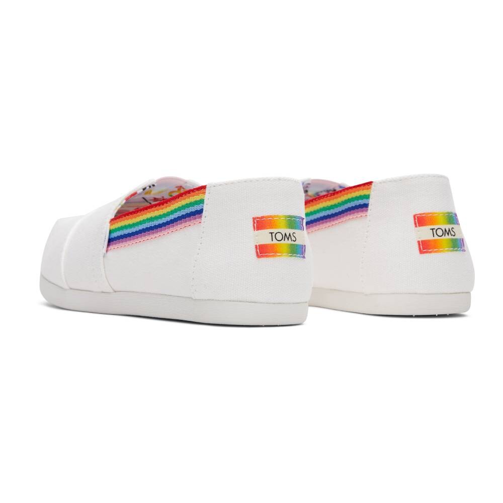 Canvas Rainbow Webbing - Hombre White