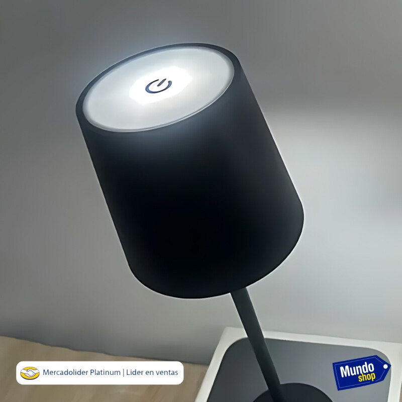 Lampara Portatil Led Inalambrica Recargable Bolonia Negro