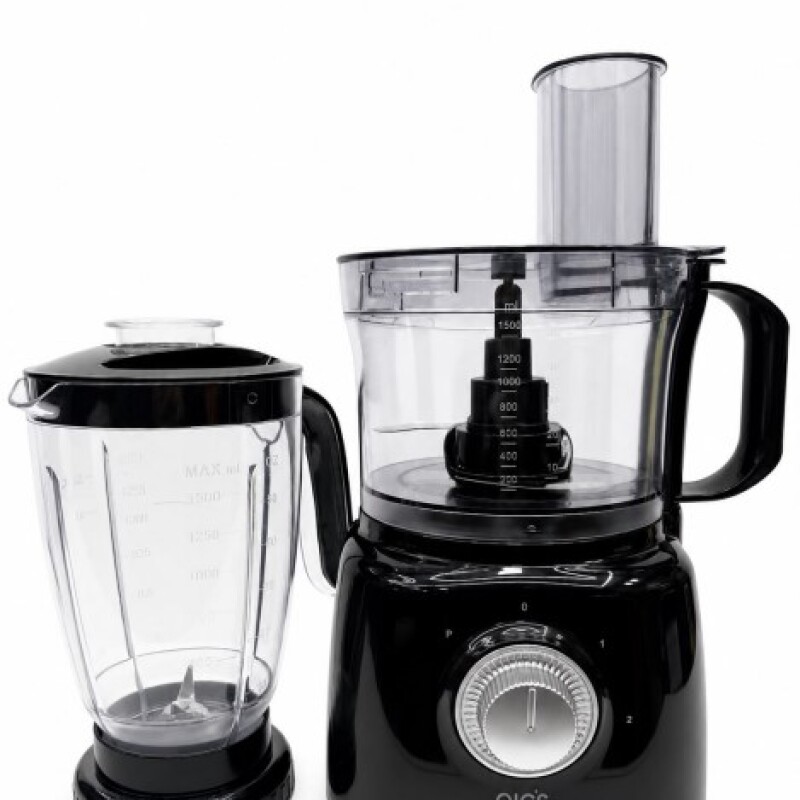 Multiprocesadora NICS 8 En 1 800W Licuadora Procesadora Negra Multiprocesadora NICS 8 En 1 800W Licuadora Procesadora Negra