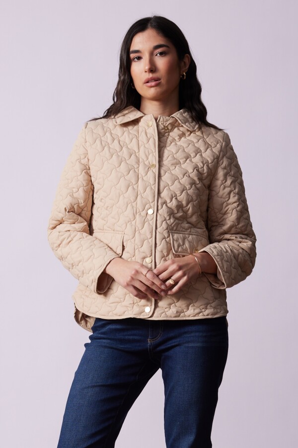 Campera Capitoneada BEIGE