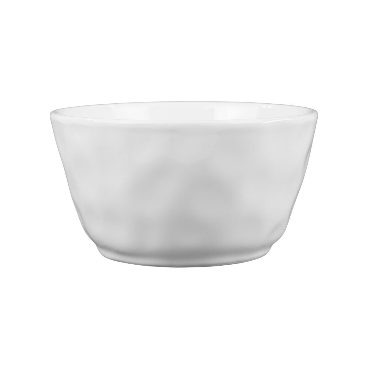 Bowl de ceramica labrado blanco 