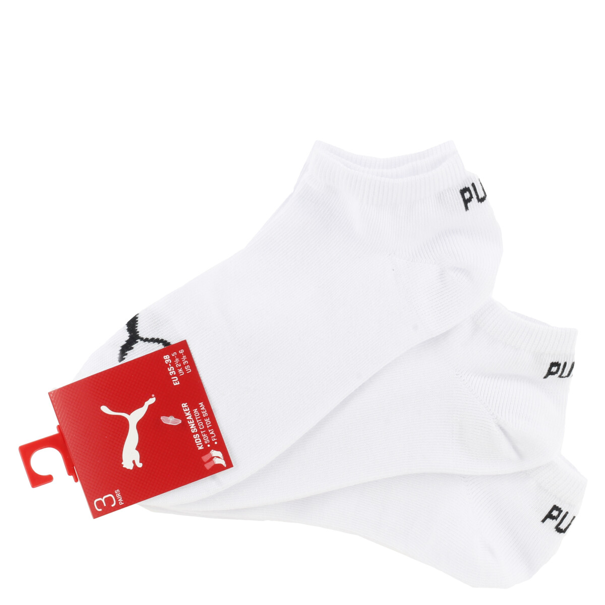 Medias de Hombre Puma x3 Invisible - Blanco 