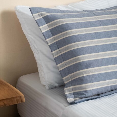 SET CUBRECAMA 1 PLAZA ALGODON-Y-POLIESTER AZUL MATRESS