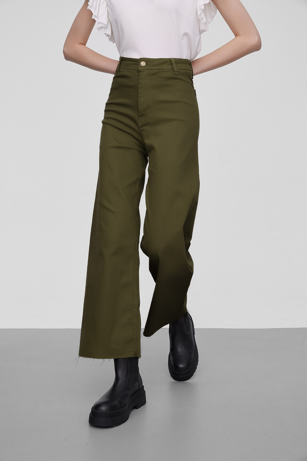 Pantalon Balton Verde Oliva Oscuro