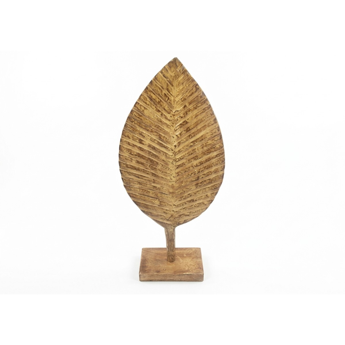 FIGURA HOJA C/BASE 65X19CM 