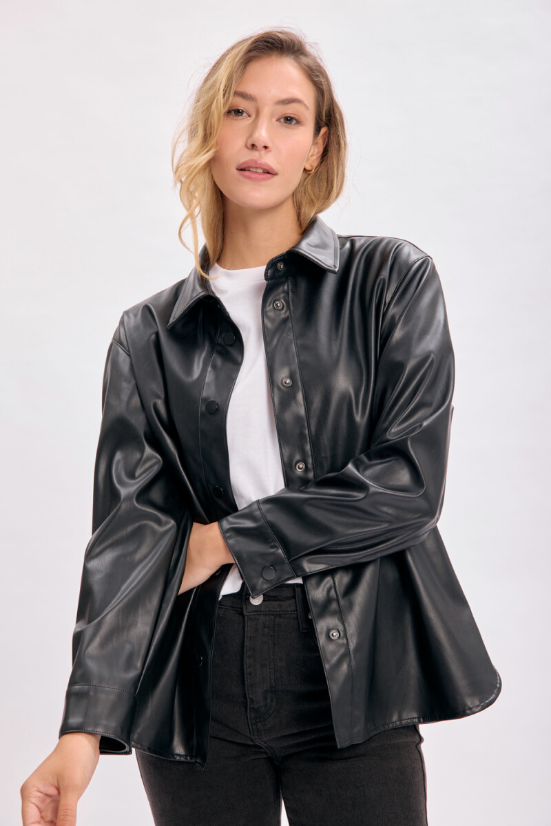 Sobrecamisa pu Negra