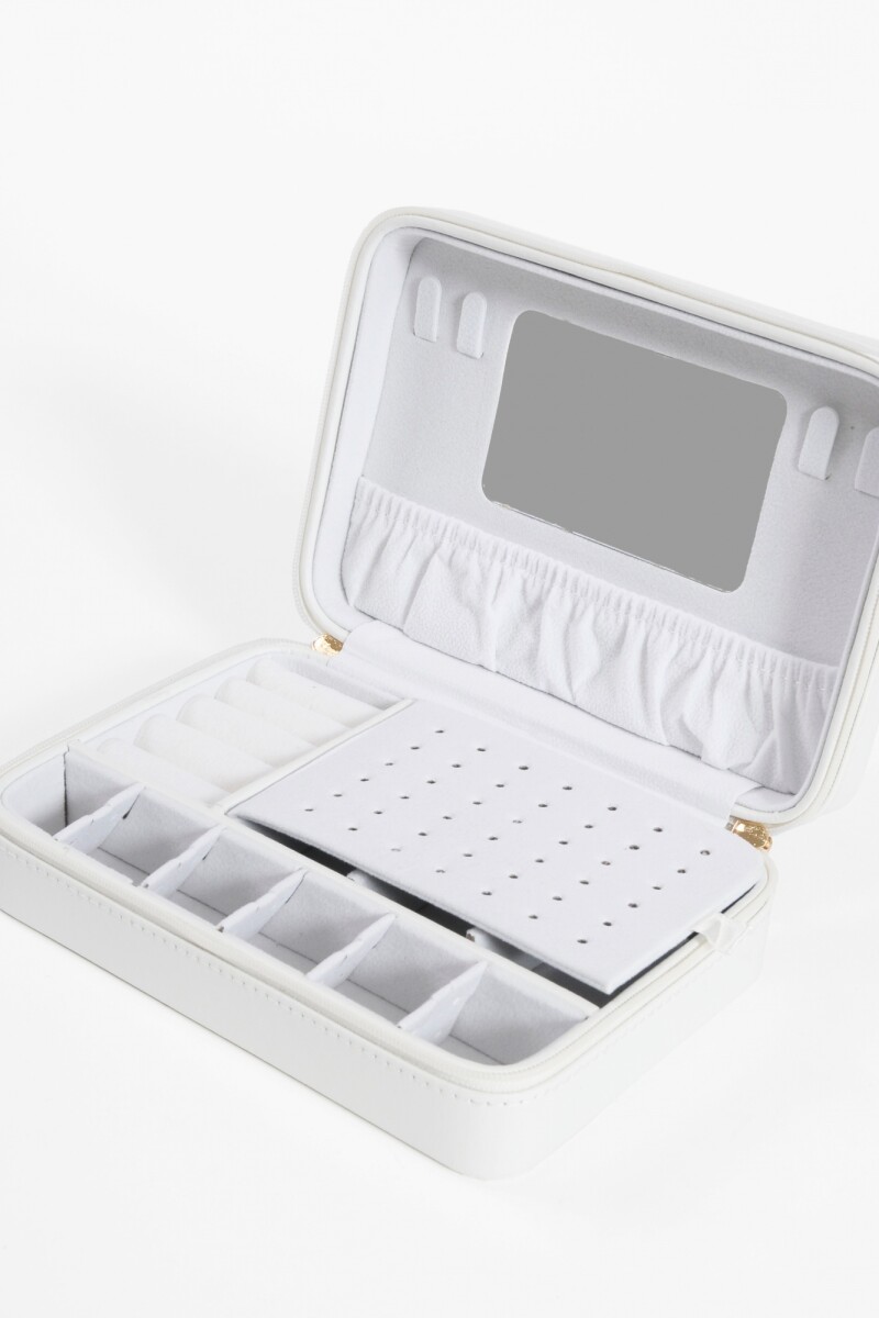 Alhajero con cierre blanco