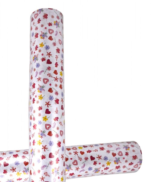 Papel Regalo Bobina 60cm x 100mts LITTLE HEARTS