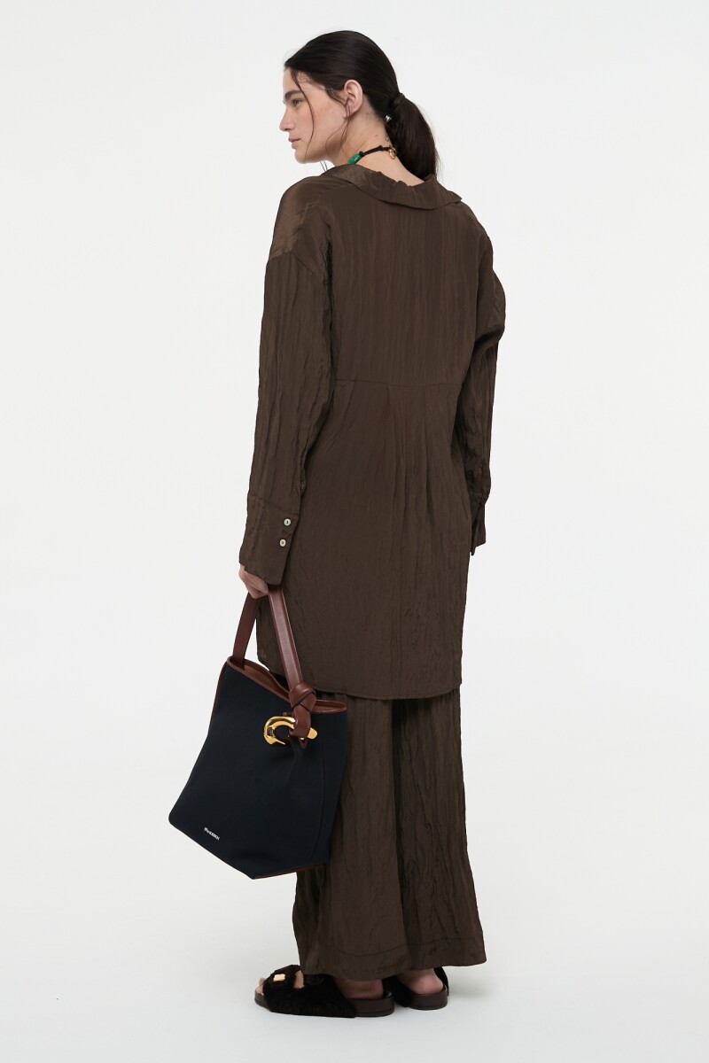 CAMISA OVERSIZED Marron