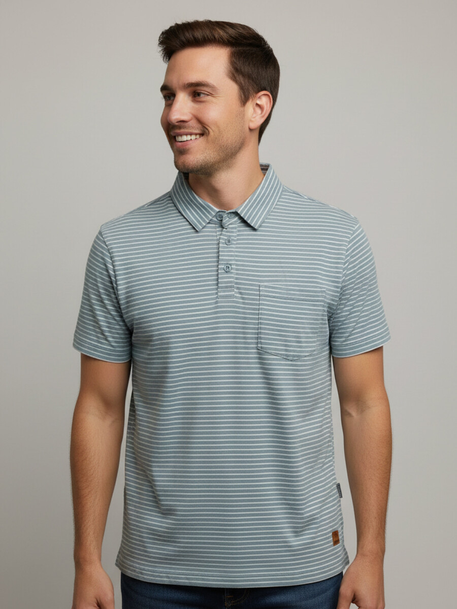 REMERA POLO ROATAN - LIGHT BLUE 