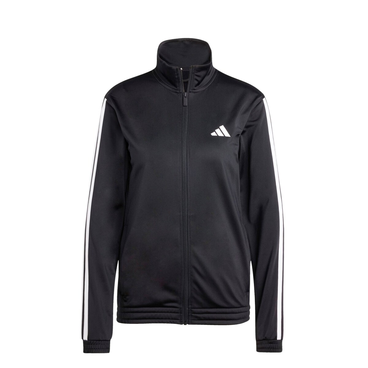 Campera de Mujer Adidas Deportiva 3 Tricot - Negro - Blanco 