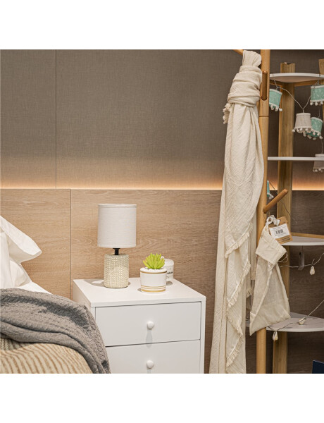 LAMPARA PORCELANA ENTRAMADO D14x30CM BLANCO LAMPARA PORCELANA ENTRAMADO D14x30CM BLANCO