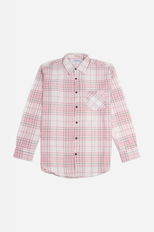 Camisa escocesa - Hombre ROSA