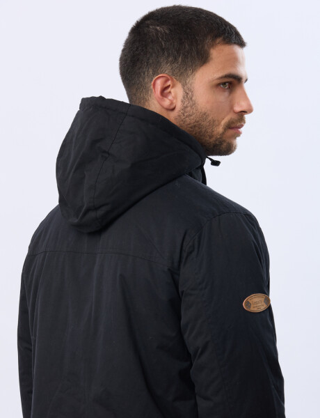 CAMPERA REVERSIBLE CAPITONEADA Negro