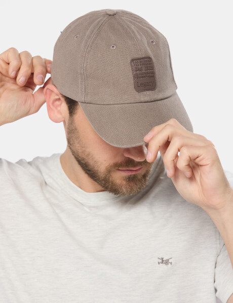 GORRO VISERA DE LONA Beige