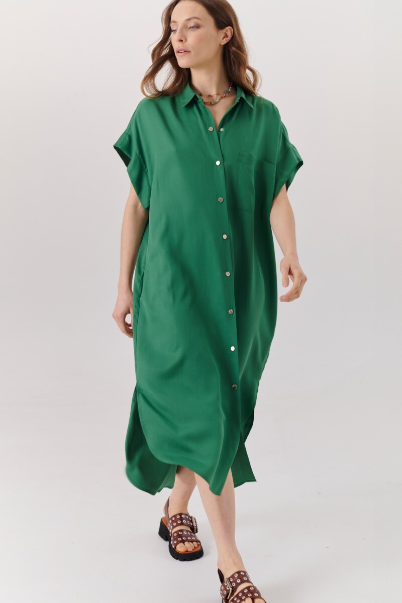 VESTIDO TENCEL VERDE