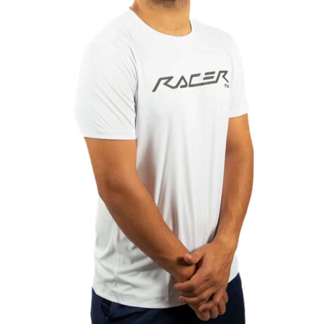 Fila Remera Reflective Core Run Hombre Blanco-Negro
