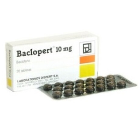 Baclopert 25mg 20 Tabletas Baclopert 25mg 20 Tabletas