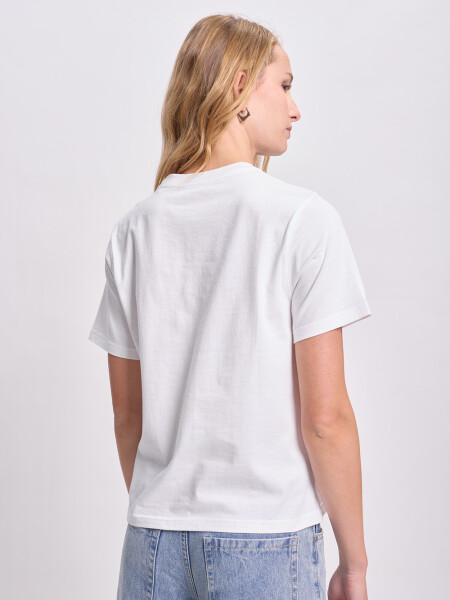 Remera básica estampa Los Angeles Blanco
