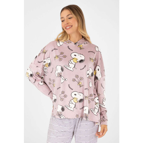 Snuggle snoopy velour Rosado