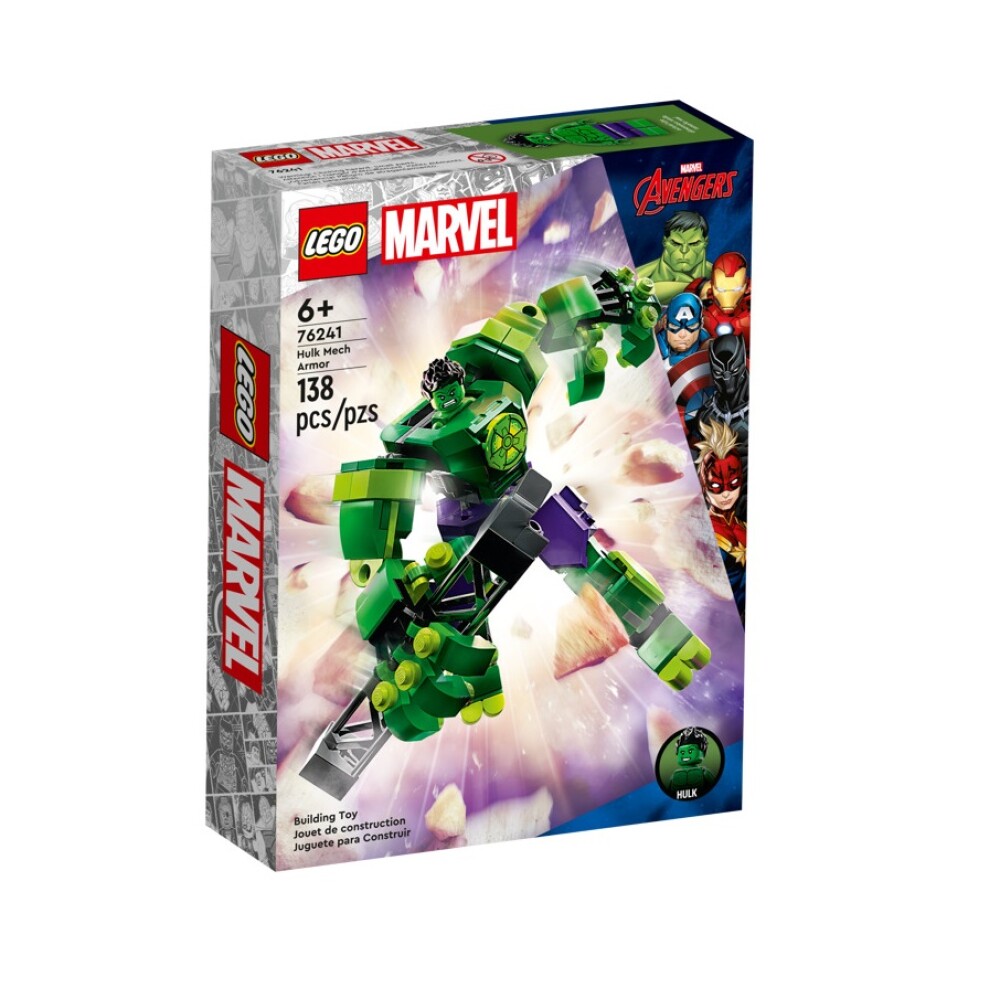 LEGO Armadura Robótica de Hulk 138 Piezas 6+ LEGO ARMADURA ROBÓTICA DE HULK 138 PCS +6
