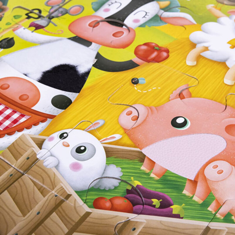 Puzzle Texturado 20 Pzas Eueka Granja