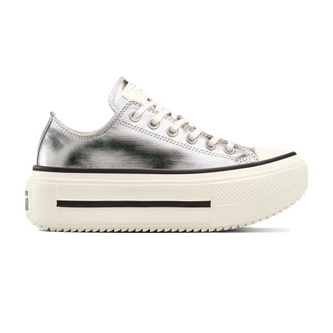Zapatillas Converse Chuck Taylor AS Double Stack Platform Metallic Unisex Silver