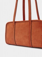 Bolso Bowling Efecto Piel naranja