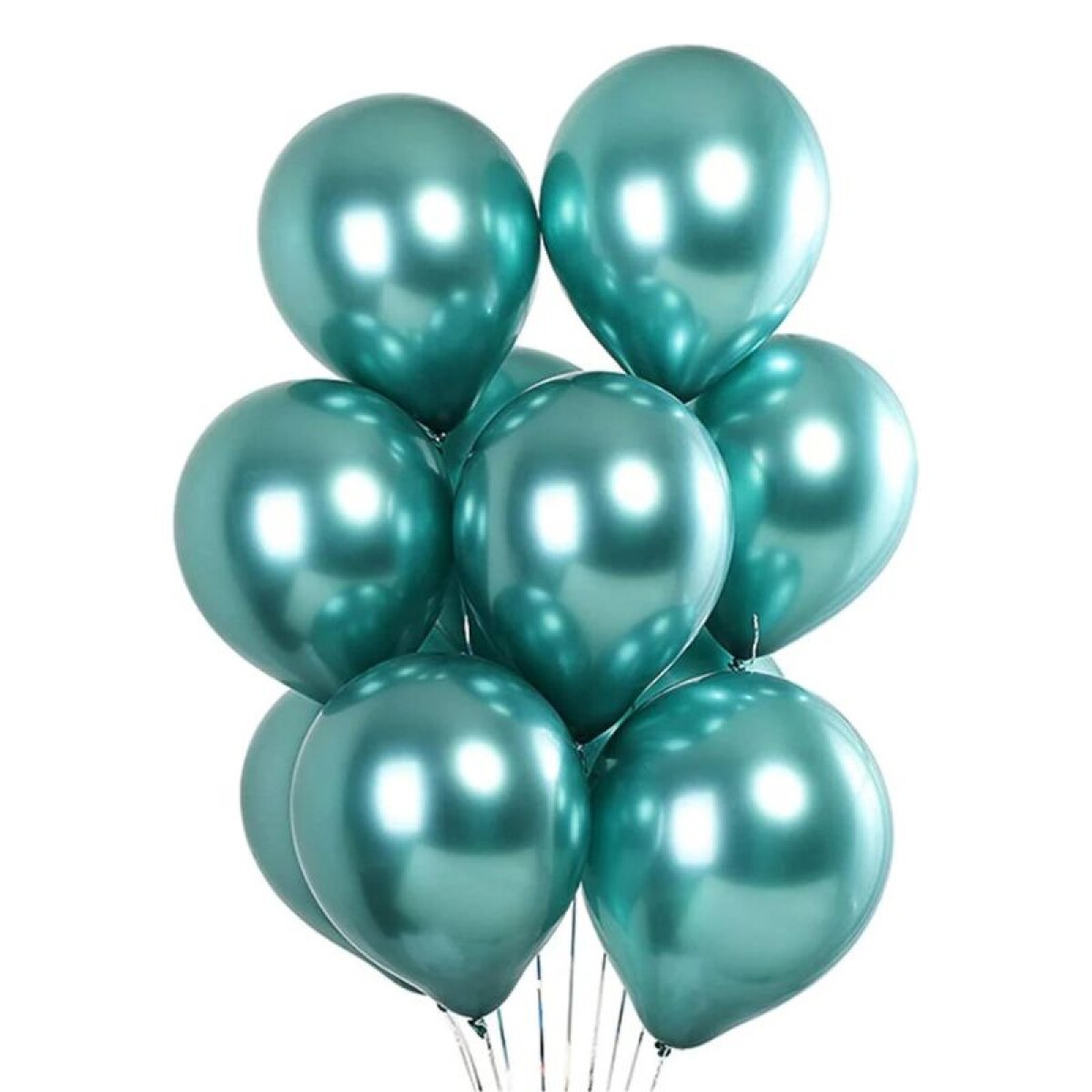 Globos Cromado Tamaño R12 X50 - Verde Oscuro 