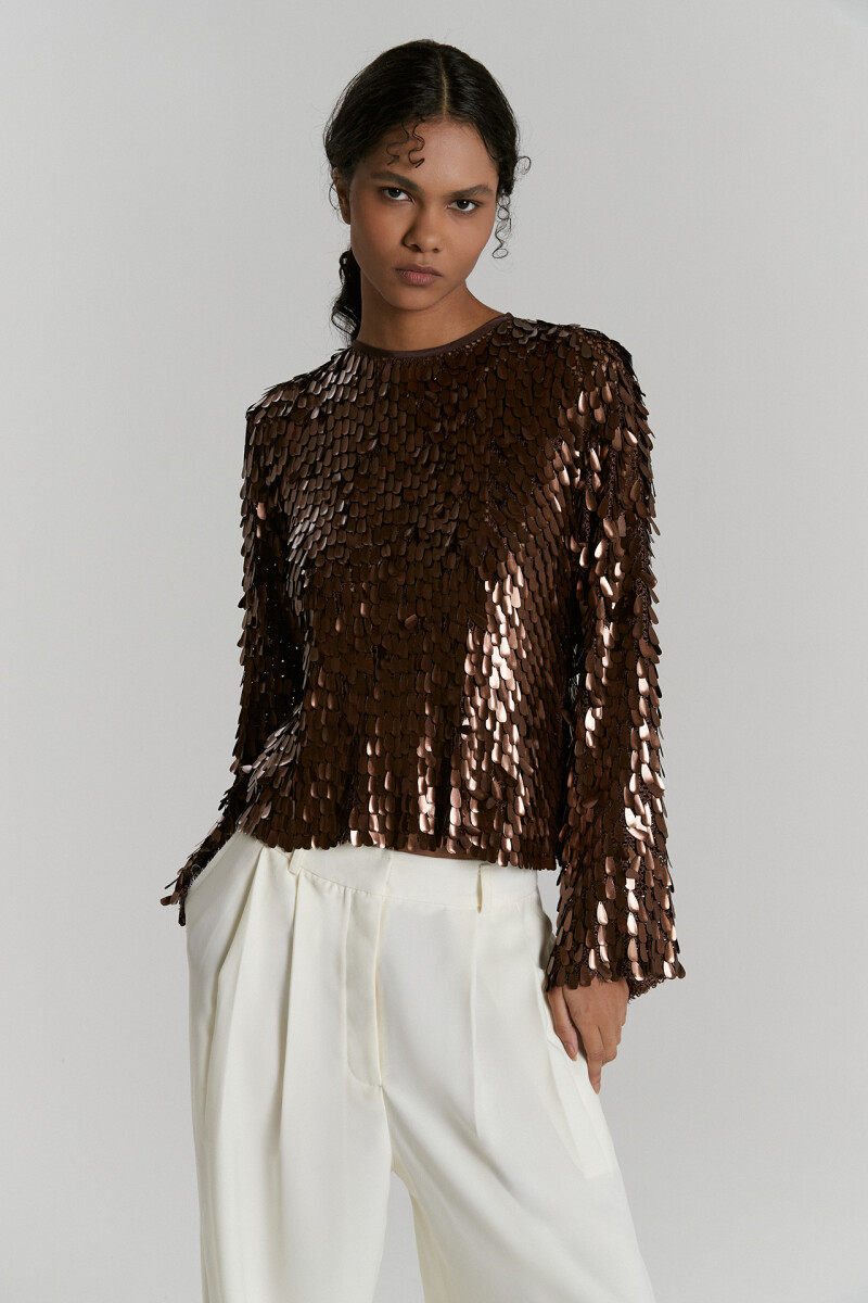 REMERA PRIANKA Marron