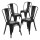 Pack 4 Sillas Tolix Lumax Varios Colores Negro