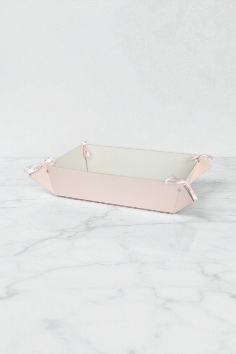 Bandeja baby shower 28,5x19x8 cm - PERLATO ROSA 