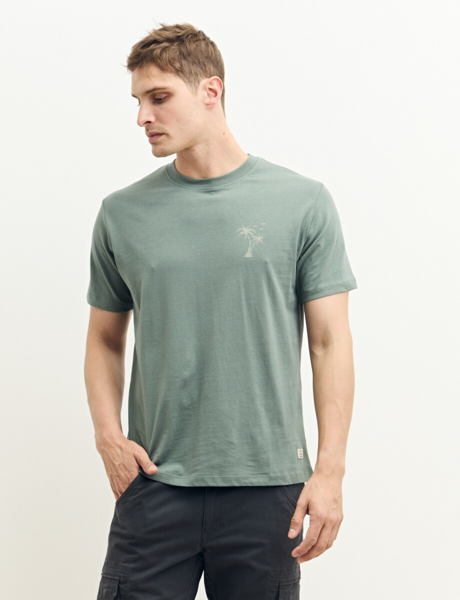 520312 T-SHIRT HARRY Verde Oscuro