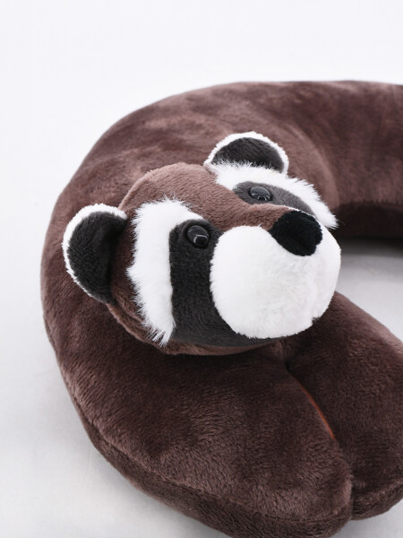 ALMOHADA DE VIAJE MAPACHE GRIS