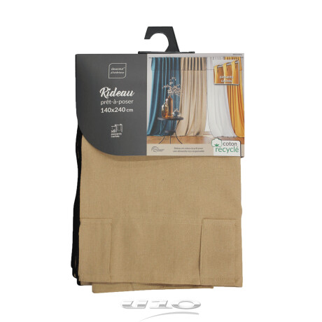CORTINA ALGODÓN ALGODON NATURAL-BEIGE