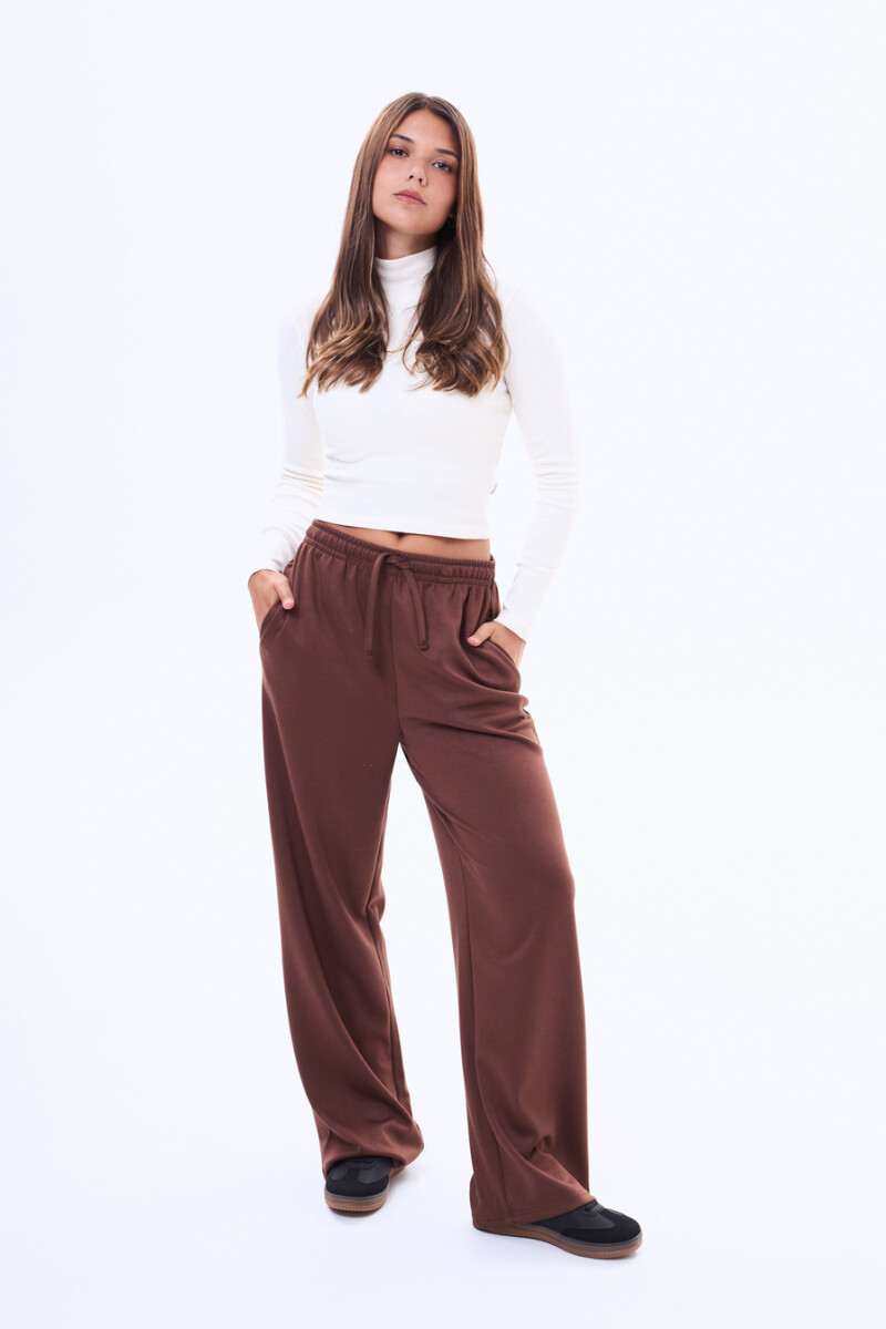Pantalon de felpa Santa Marron