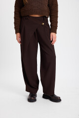 Pantalon Cruzado Chocolate