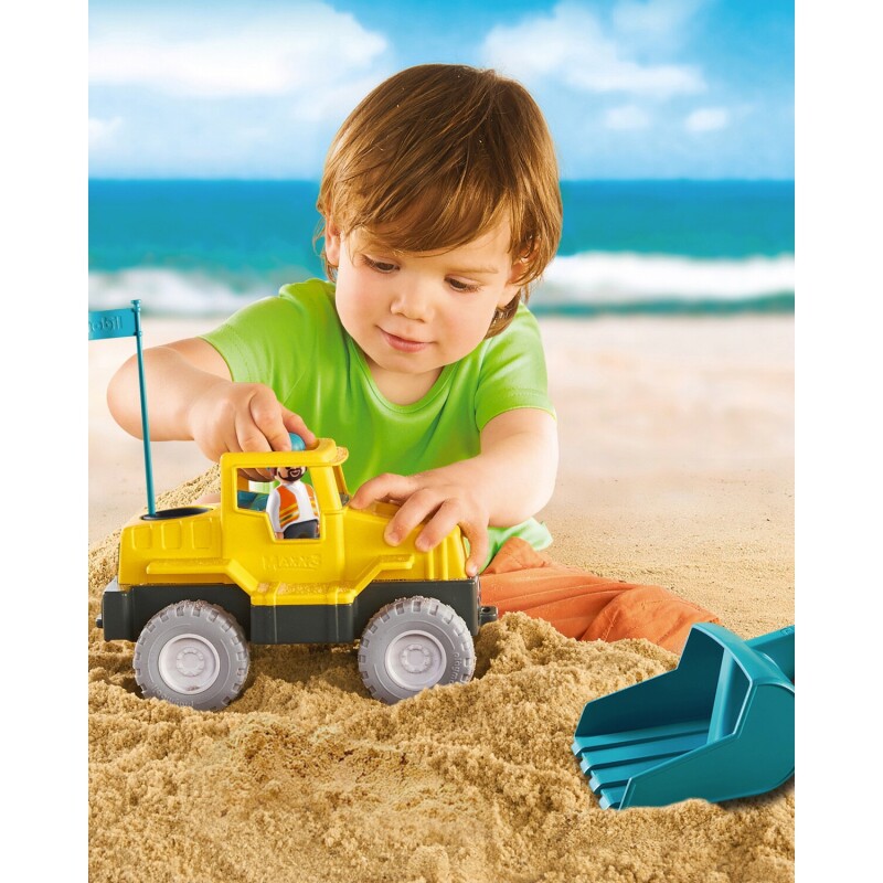 Excavadora de arena Juguete Playmobil Sand 1.2.3 resistente para exteriores Excavadora de arena Juguete Playmobil Sand 1.2.3 resistente para exteriores