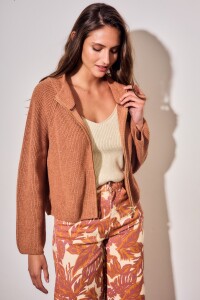 Cardigan Cierre Mocha