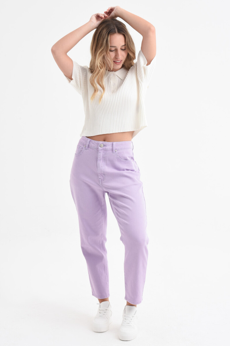 Pantalón Mom Fit - Lila 
