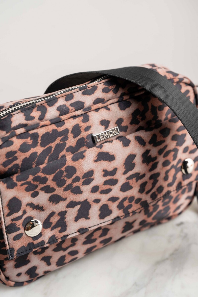 Cartera Animal Print Camel