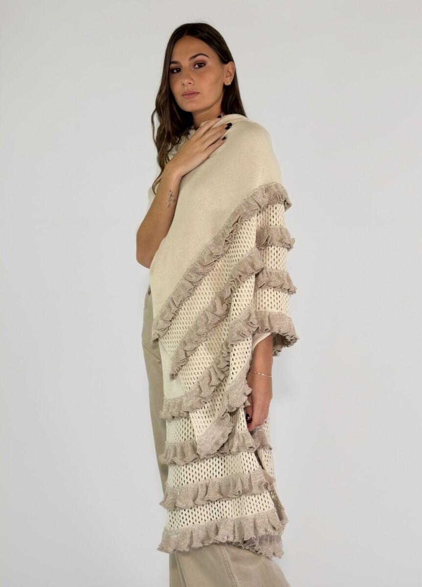 PASHMINA ALMENDRA - CRUDO 