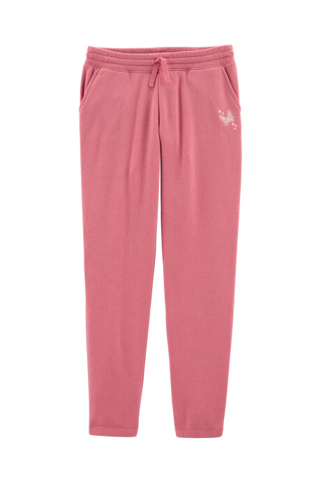 Pantalón deportivo con mariposa bordada 0